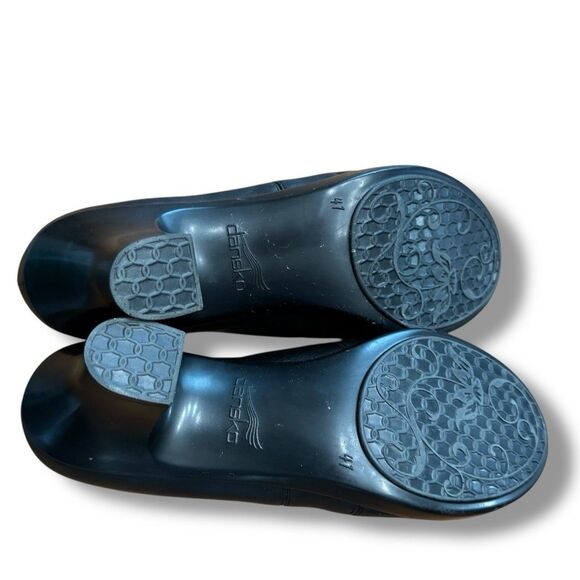 Dansko Bennett Ankle Boot Booties Heels Black Leather Women Sz EUR 41 / US 8.5 - Picture 9 of 9